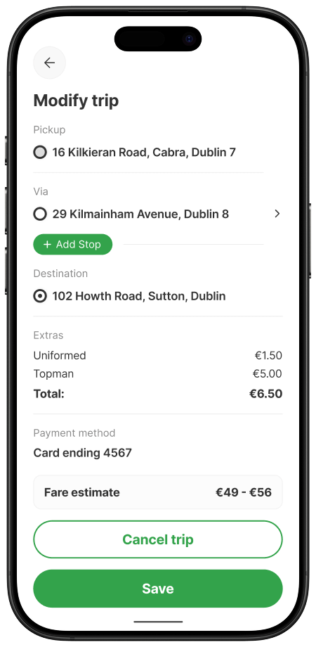 Modify your trip (2)